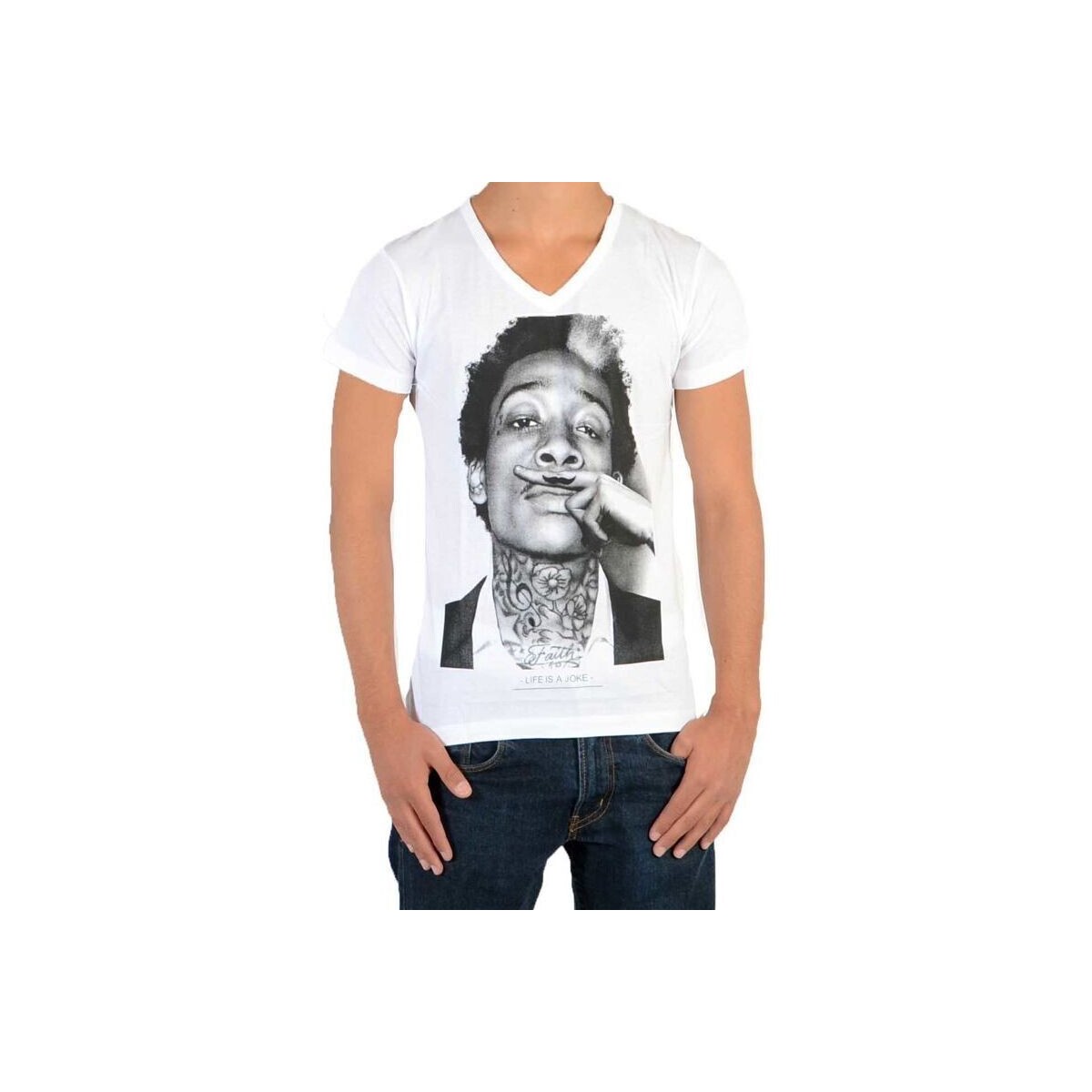 textil Pige T-shirts m. korte ærmer Eleven Paris 34553 Hvid