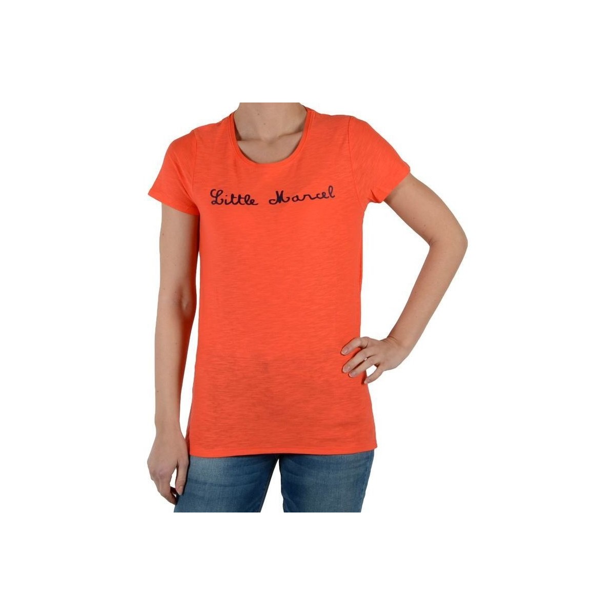 textil Dame T-shirts & poloer Little Marcel 28450 Pink