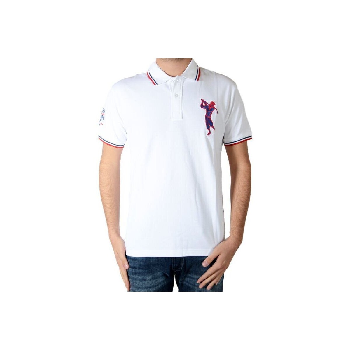 textil Herre Polo-t-shirts m. korte ærmer Marion Roth 56061 Hvid