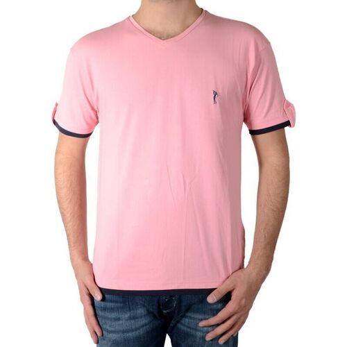 textil Herre T-shirts m. korte ærmer Marion Roth 55790 Pink