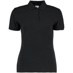 textil Dame Polo-t-shirts m. korte ærmer Kustom Kit KK213 Black