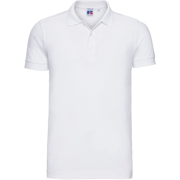 textil Herre Polo-t-shirts m. korte ærmer Russell 566M White