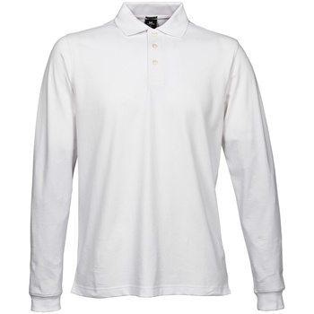 textil Herre Polo-t-shirts m. lange ærmer Tee Jays TJ1406 White