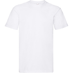 textil Dreng T-shirts m. korte ærmer Fruit Of The Loom 61044 White