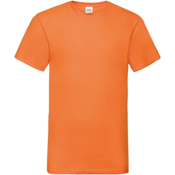 textil Herre T-shirts m. korte ærmer Fruit Of The Loom 61066 Orange