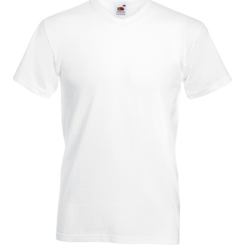 textil Herre T-shirts m. korte ærmer Fruit Of The Loom 61066 Hvid