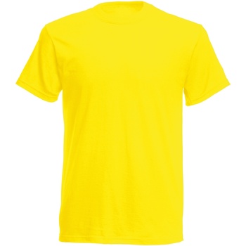 textil Herre T-shirts m. korte ærmer Fruit Of The Loom 61082 Yellow