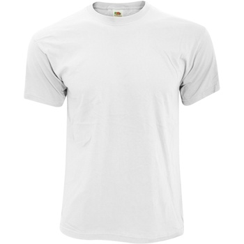 textil Herre T-shirts m. korte ærmer Fruit Of The Loom 61082 Hvid