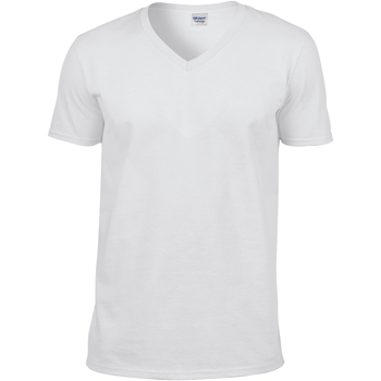 textil Herre T-shirts m. korte ærmer Gildan 64V00 Hvid