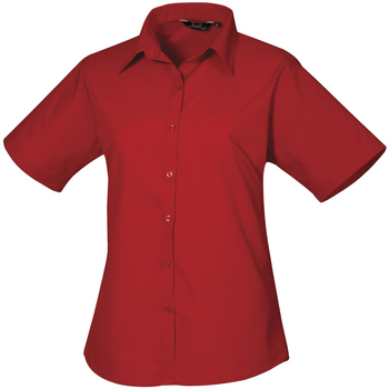 textil Dame Skjorter / Skjortebluser Premier PR302 Rød