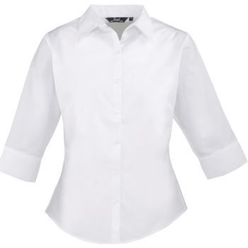textil Dame Skjorter / Skjortebluser Premier Poplin Hvid