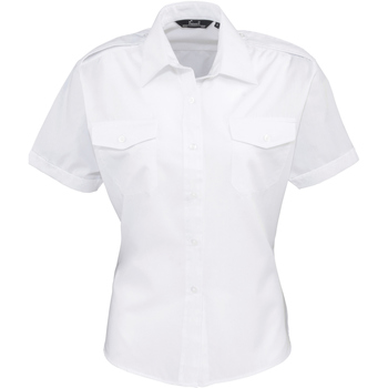 textil Dame Skjorter / Skjortebluser Premier PR312 White