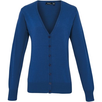 textil Dame Veste / Cardigans Premier Button Through Royal