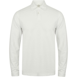 textil Herre Polo-t-shirts m. lange ærmer Skinni Fit SFM44 White