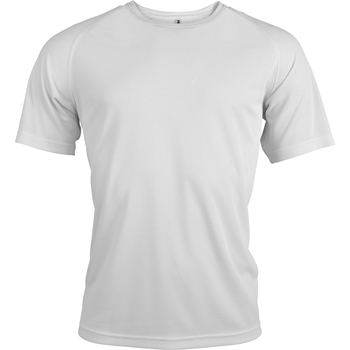 textil Herre Langærmede T-shirts Kariban Proact PA438 Hvid