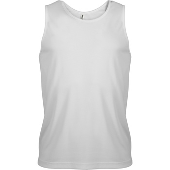 textil Herre Toppe / T-shirts uden ærmer Kariban Proact PA441 Hvid