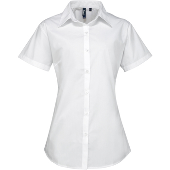 textil Dame Skjorter / Skjortebluser Premier PR309 Hvid