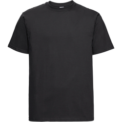 textil Herre T-shirts m. korte ærmer Russell 215M Black