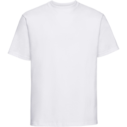 textil Herre T-shirts m. korte ærmer Russell 215M White