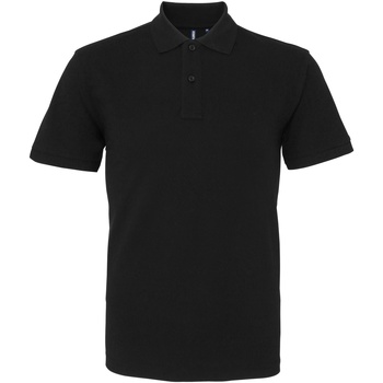 textil Herre Polo-t-shirts m. korte ærmer Asquith & Fox AQ010 Sort
