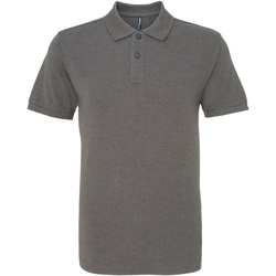 textil Herre Polo-t-shirts m. korte ærmer Asquith & Fox AQ010 Charcoal