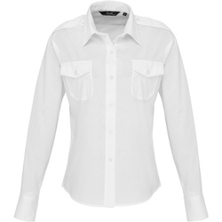 textil Dame Skjorter / Skjortebluser Premier PR310 White