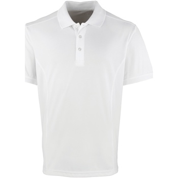 textil Herre Polo-t-shirts m. korte ærmer Premier PR615 White