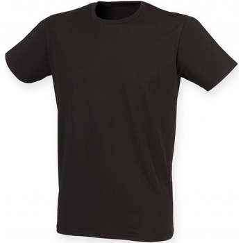 textil Herre T-shirts m. korte ærmer Skinni Fit SF121 Black