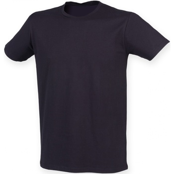 textil Herre T-shirts m. korte ærmer Skinni Fit SF121 Navy