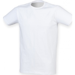 textil Herre T-shirts m. korte ærmer Skinni Fit SF121 White