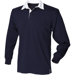 textil Herre Polo-t-shirts m. lange ærmer Front Row Rugby Navy
