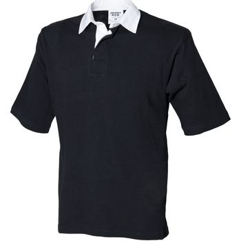 textil Herre Polo-t-shirts m. korte ærmer Front Row FR03M Sort