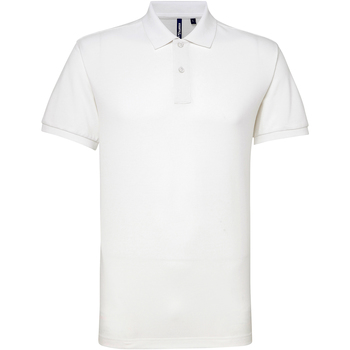 textil Herre Polo-t-shirts m. korte ærmer Asquith & Fox AQ015 Hvid