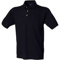 textil Herre Polo-t-shirts m. korte ærmer Henbury HB100 Navy