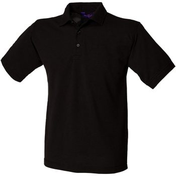 textil Herre Polo-t-shirts m. korte ærmer Henbury HB400 Black