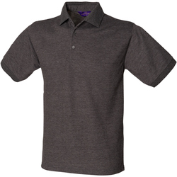textil Herre Polo-t-shirts m. korte ærmer Henbury HB400 Charcoal
