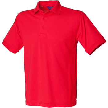 textil Herre Polo-t-shirts m. korte ærmer Henbury HB400 Rød