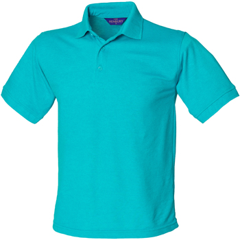 textil Herre Polo-t-shirts m. korte ærmer Henbury HB400 Blå