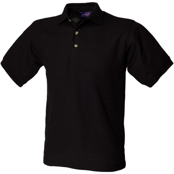 textil Herre Polo-t-shirts m. korte ærmer Henbury HB410 Black