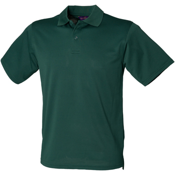 textil Herre Polo-t-shirts m. korte ærmer Henbury HB475 Grøn