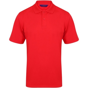 textil Herre Polo-t-shirts m. korte ærmer Henbury HB475 Red
