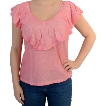 textil Dame T-shirts & poloer Pepe jeans 92556 Pink