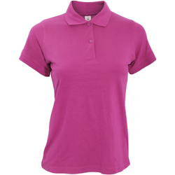 textil Dame Polo-t-shirts m. korte ærmer B And C PW455 Fuchsia