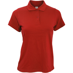 textil Dame Polo-t-shirts m. korte ærmer B And C PW455 Red