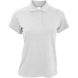 textil Dame Polo-t-shirts m. korte ærmer B And C PW455 White