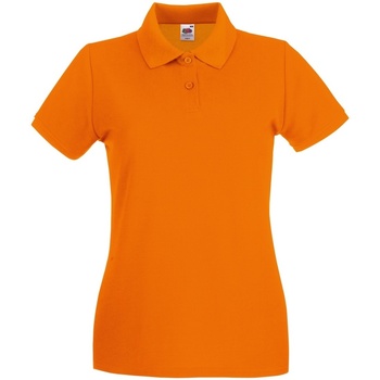 textil Dame Polo-t-shirts m. korte ærmer Fruit Of The Loom 63030 Orange