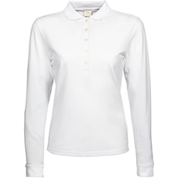 textil Dame Polo-t-shirts m. lange ærmer Tee Jays TJ146 White