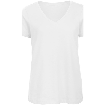 textil Dame T-shirts m. korte ærmer B And C Organic Hvid
