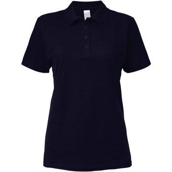 textil Dame Polo-t-shirts m. korte ærmer Gildan 64800L Blå