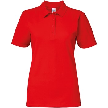 textil Dame Polo-t-shirts m. korte ærmer Gildan 64800L Rød